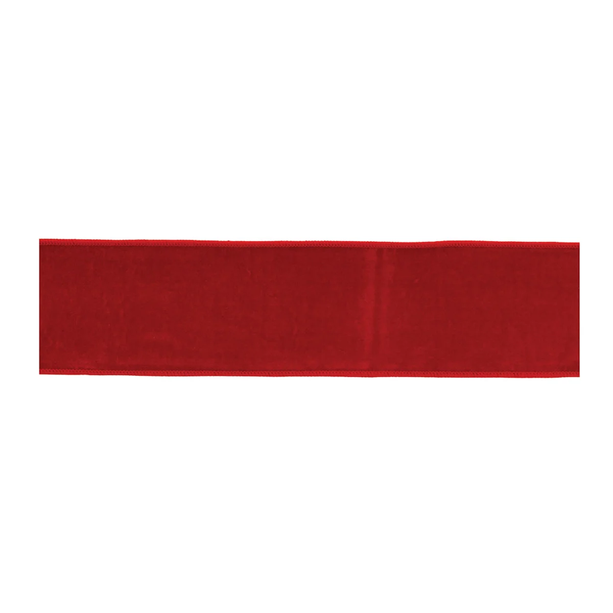 Christmas Craft & DIY Ribbon Red Wired Nylon and Wool – 4" x 5 Yds. by Melrose