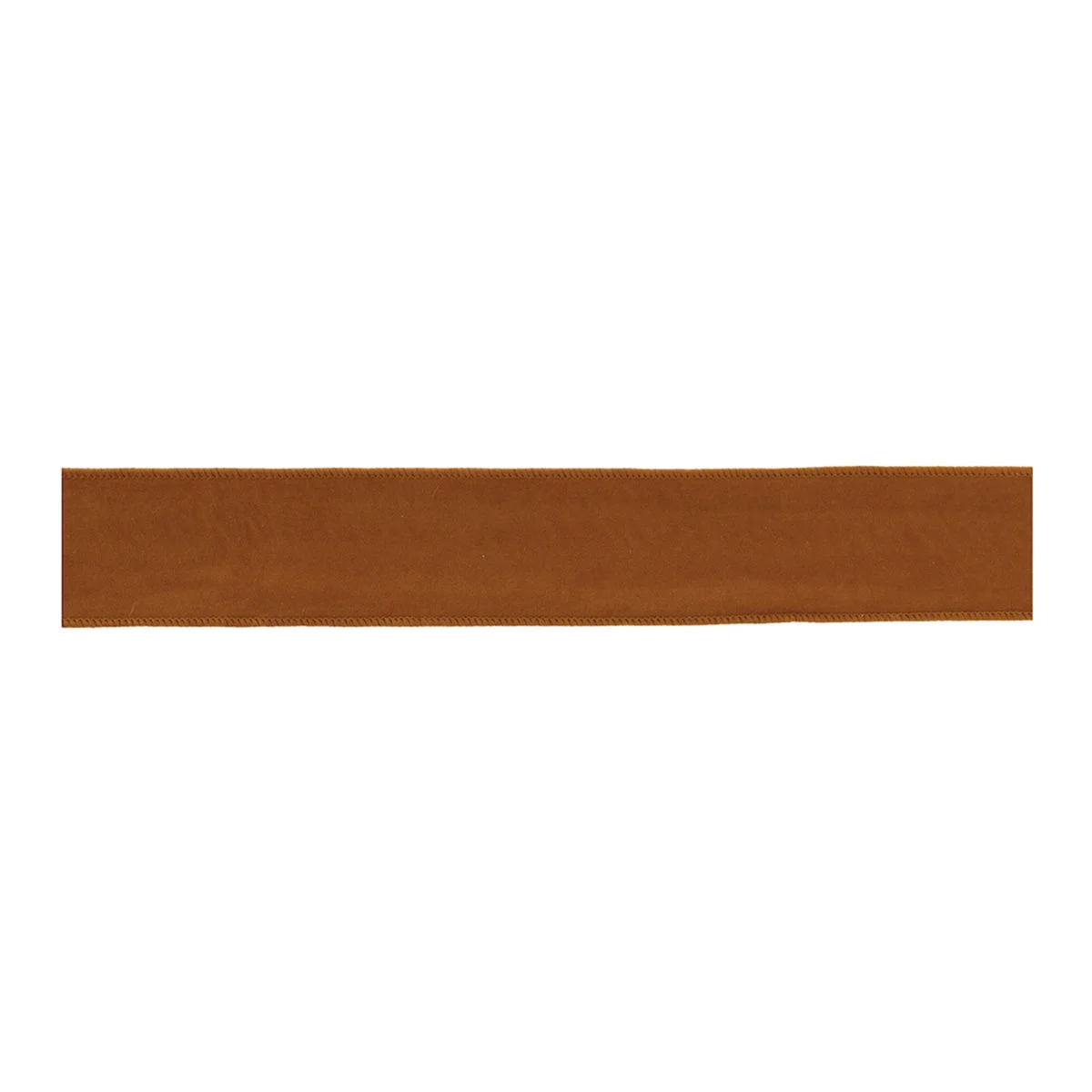 Burnt Orange Polyester Wired Ribbon with Plaid Back 180" – Set of 2 by Melrose