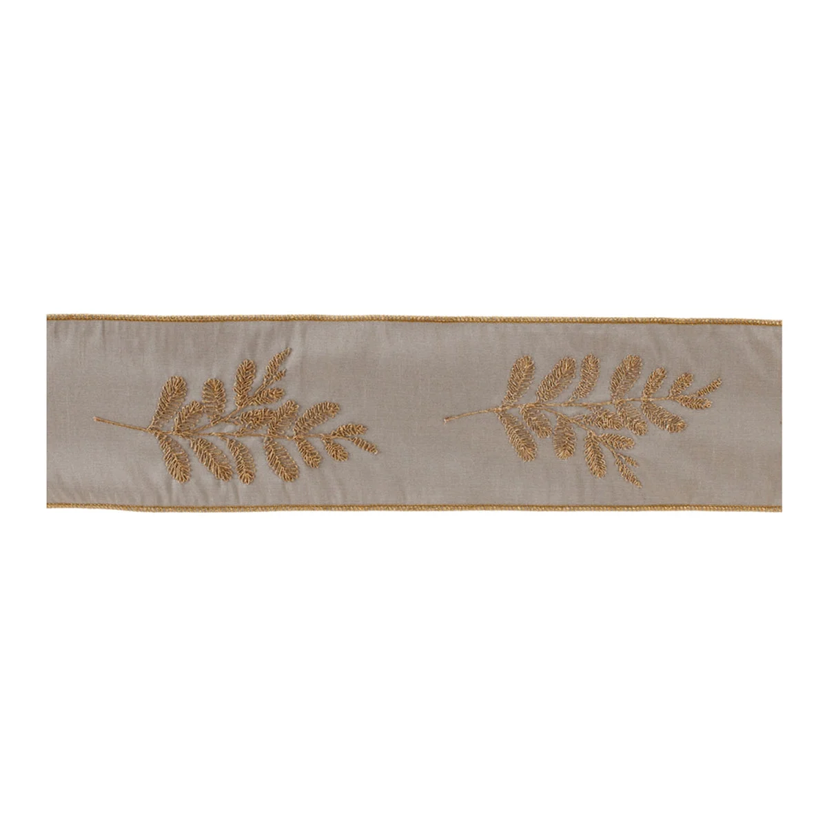 Melrose Gold Leaf Print Ribbon (Set of 2)