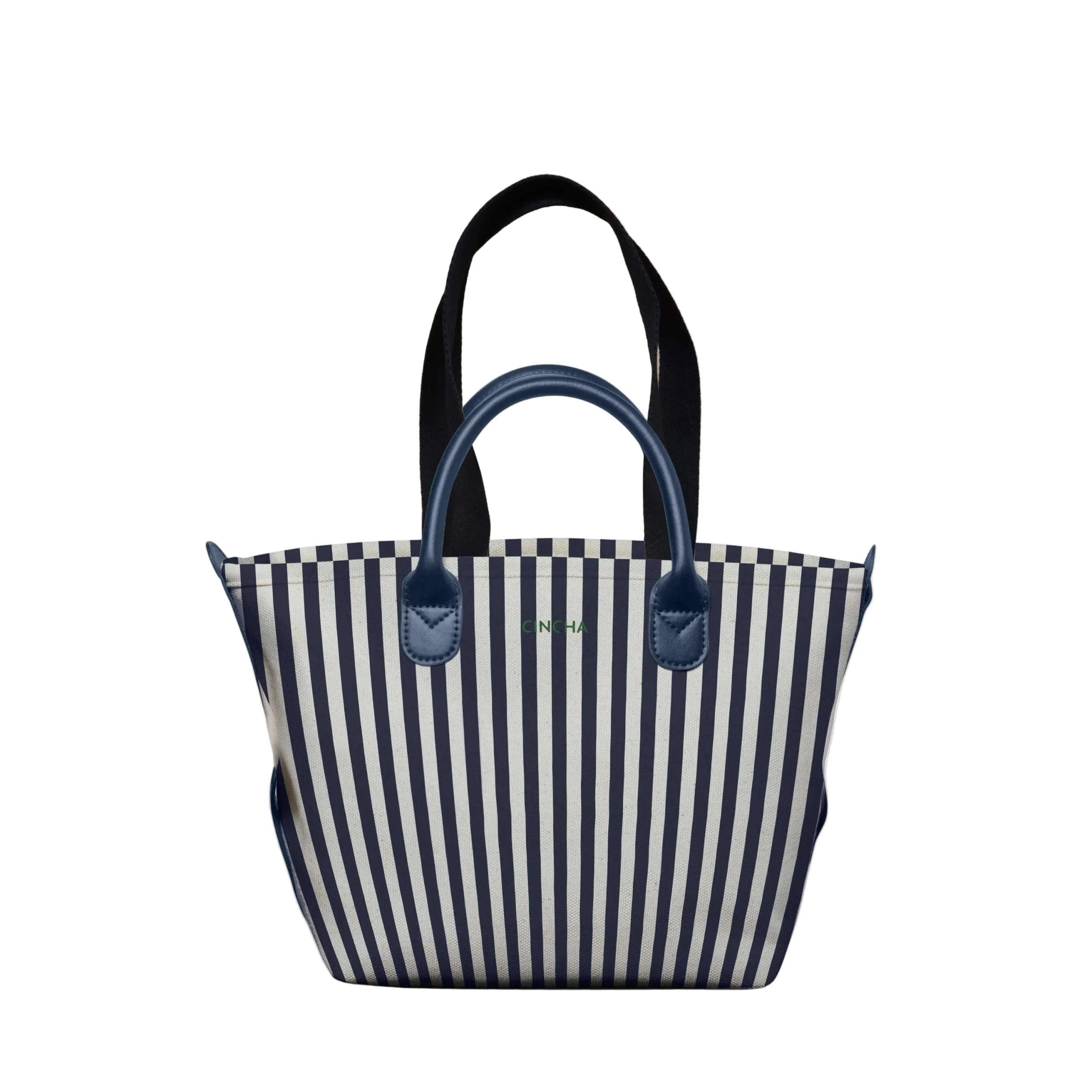 The Mini Canvas Go-Tote // Navy Stripe