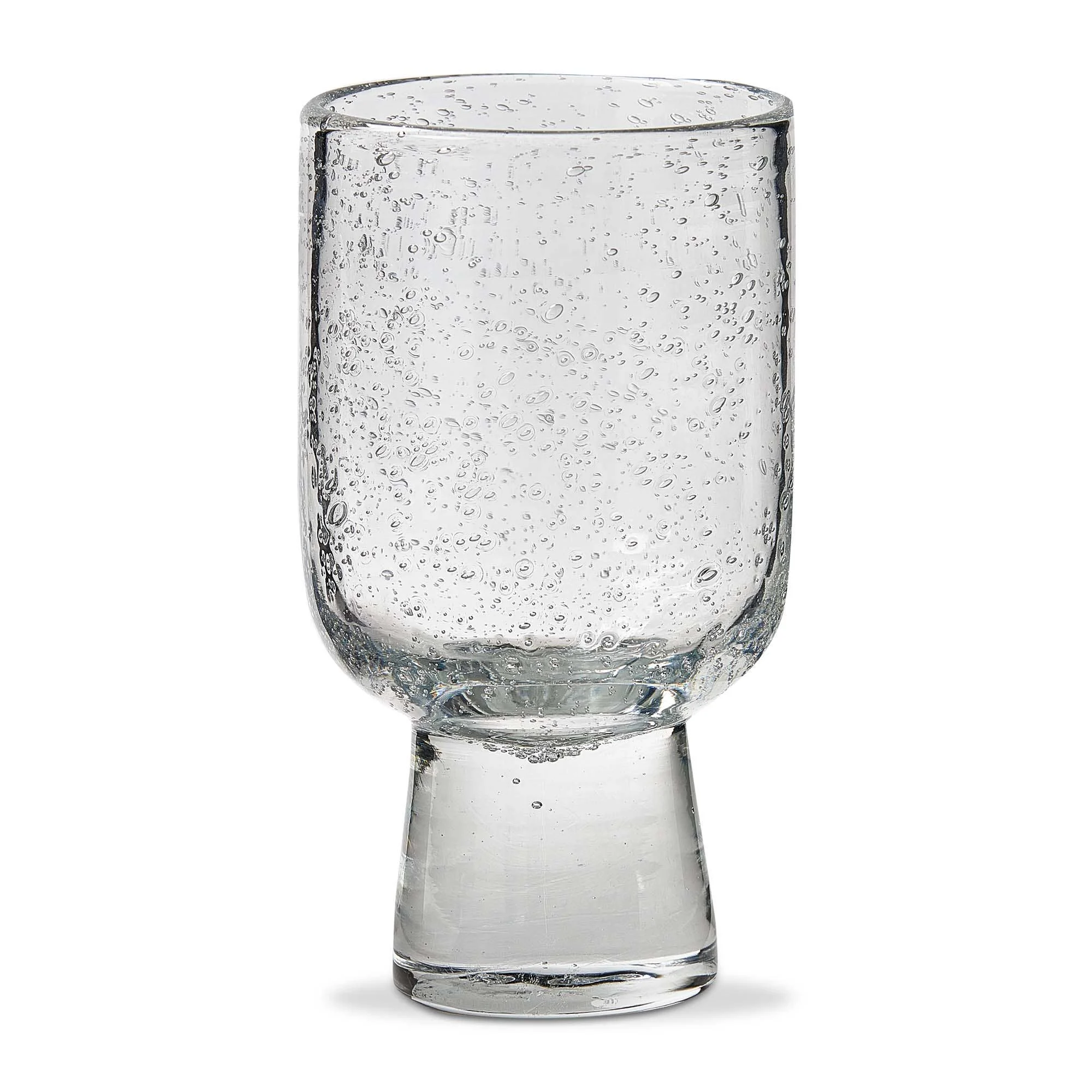 Bubble Glass Footed Glass