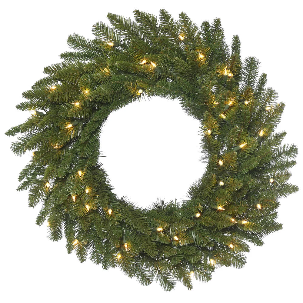 Vickerman A154321 20" Durango Spruce Artificial Christmas Wreath Clear Dura-lit Incandescent Lights
