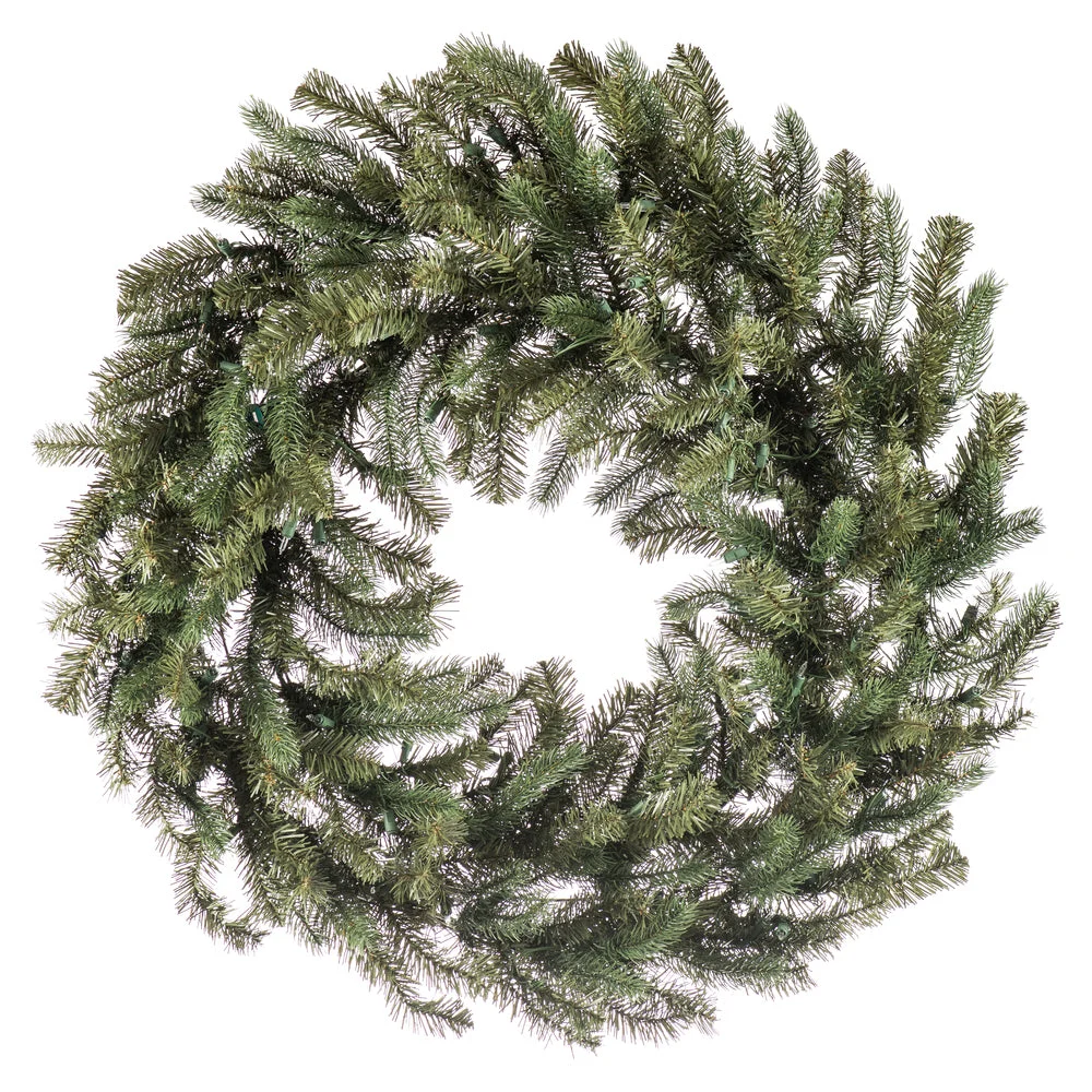 Vickerman A164343 42" Colorado Spruce Artificial Christmas Wreath Clear Dura-lit Incandescent Lights