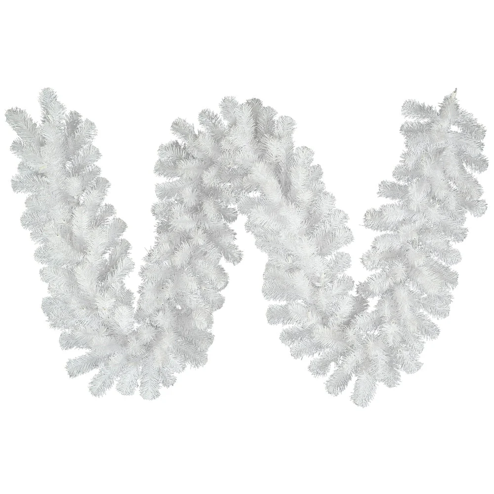 Vickerman A805815 9' Crystal White Spruce Artificial Christmas Garland Unlit