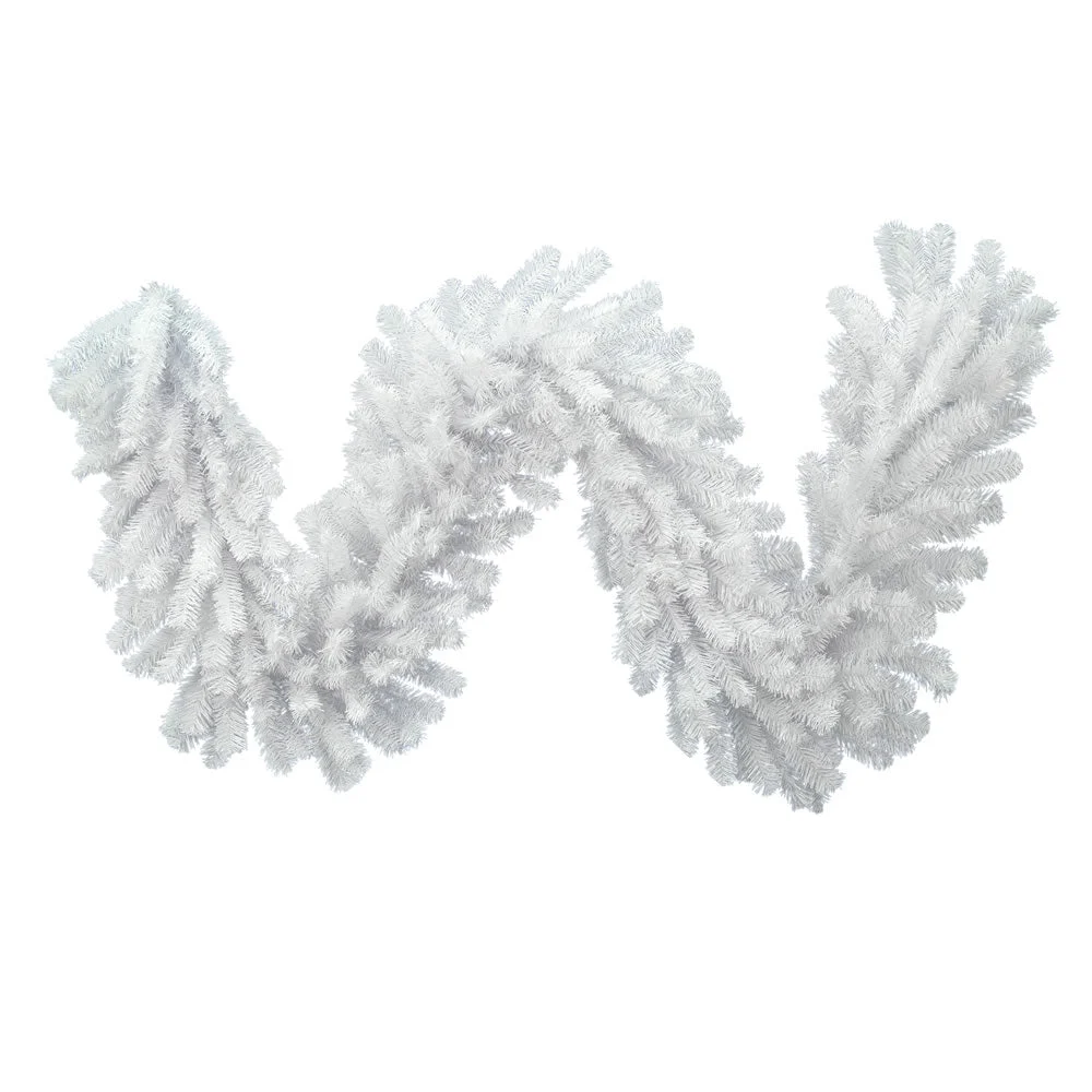 Vickerman A805818 9' Crystal White Spruce Artificial Christmas Garland Unlit