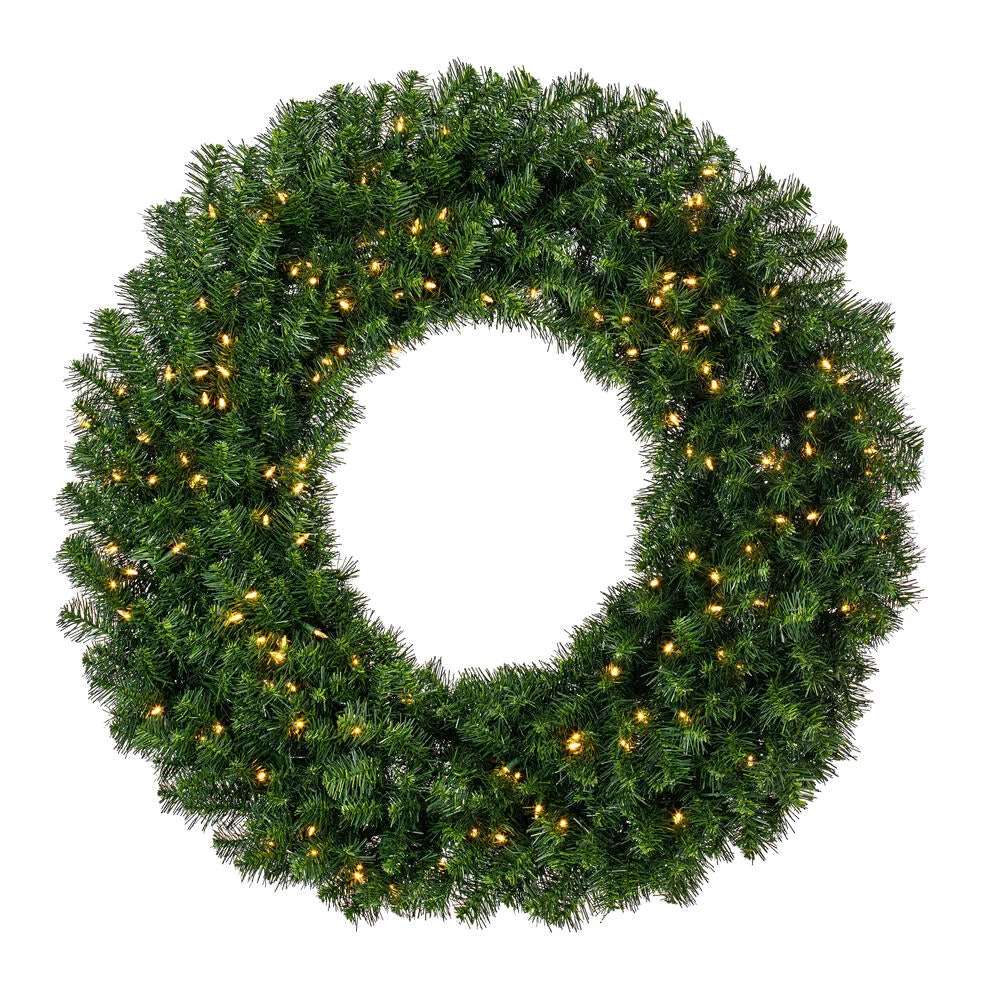 Vickerman A808848LED 48" Douglas Fir Artificial Christmas Wreath Warm White LED Lights