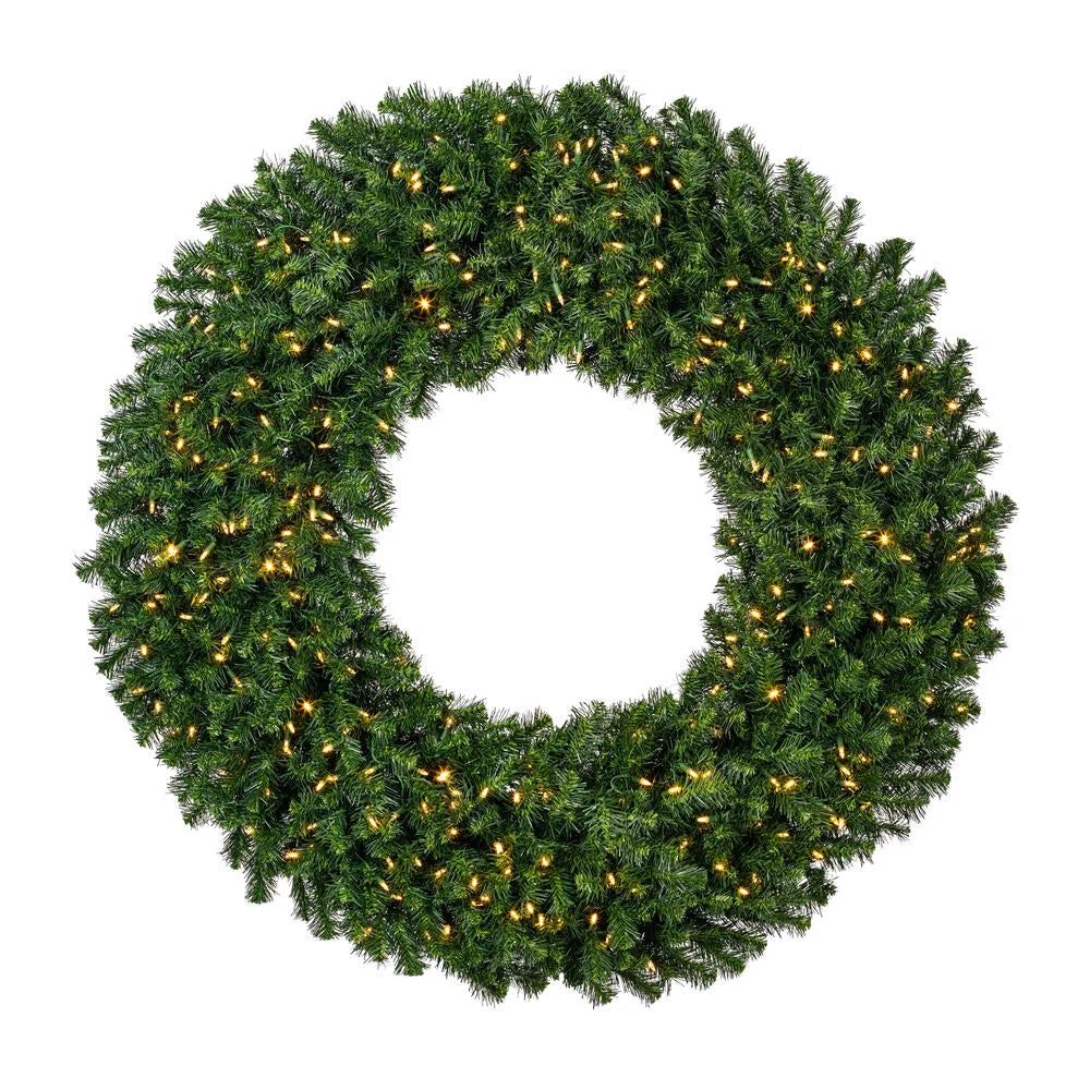 Vickerman A808860LED 60" Douglas Fir Artificial Christmas Wreath Warm White LED Lights