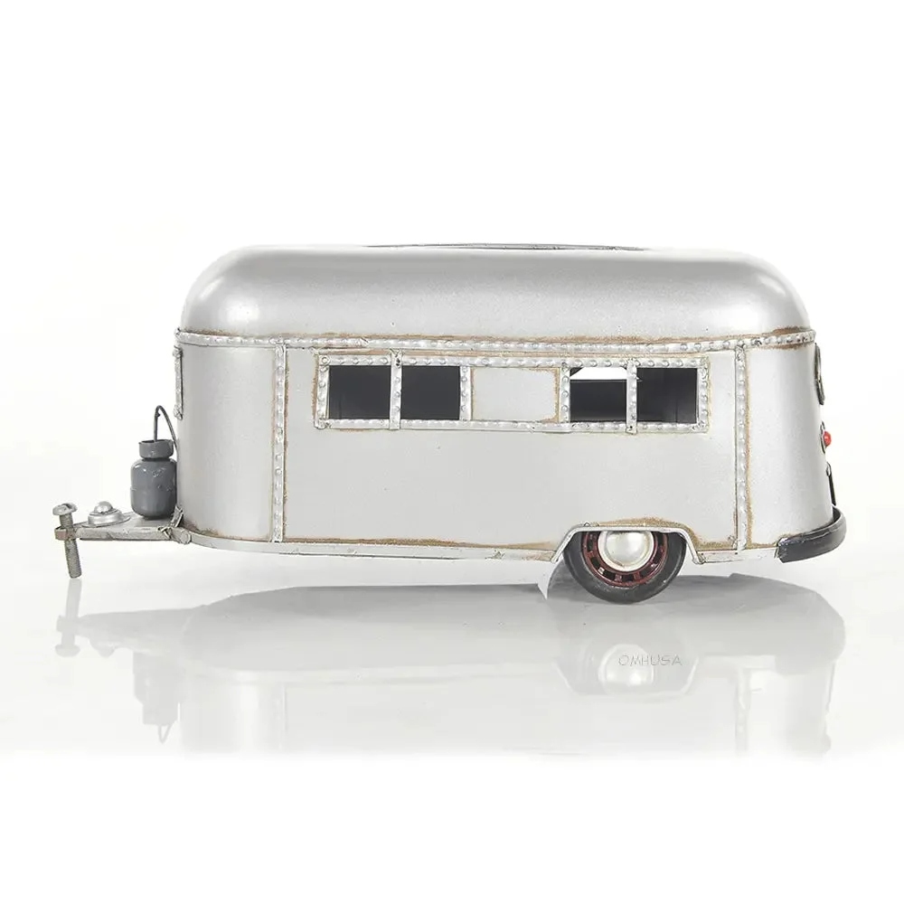 Camping Trailer Tissue Holder – 4.5 Inch Height – Handcrafted Iron Camper Napkin Dispenser By Old Modern Handicrafts