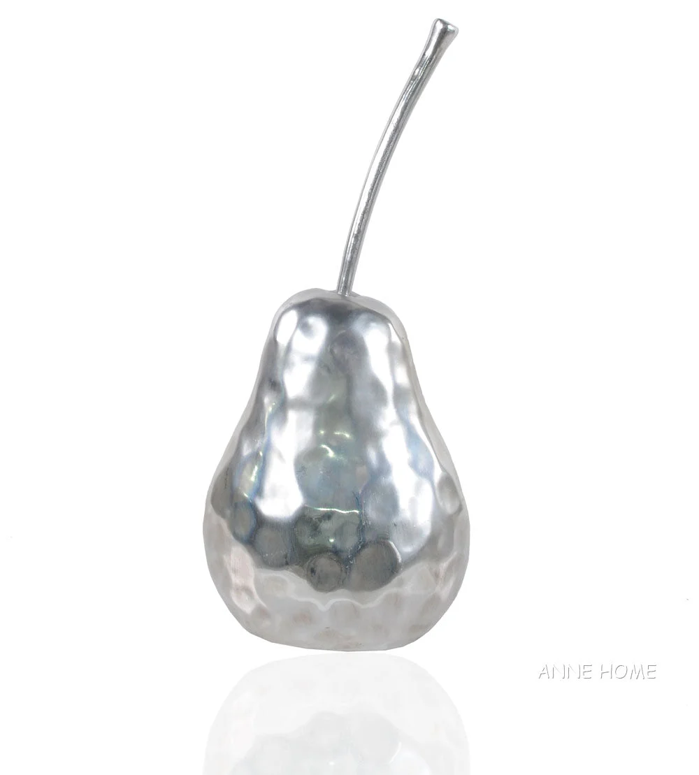 Old Modern Handicrafts Anne Home Pear Statue – Gold Resin Figurine, 14" Height Decorative Accent