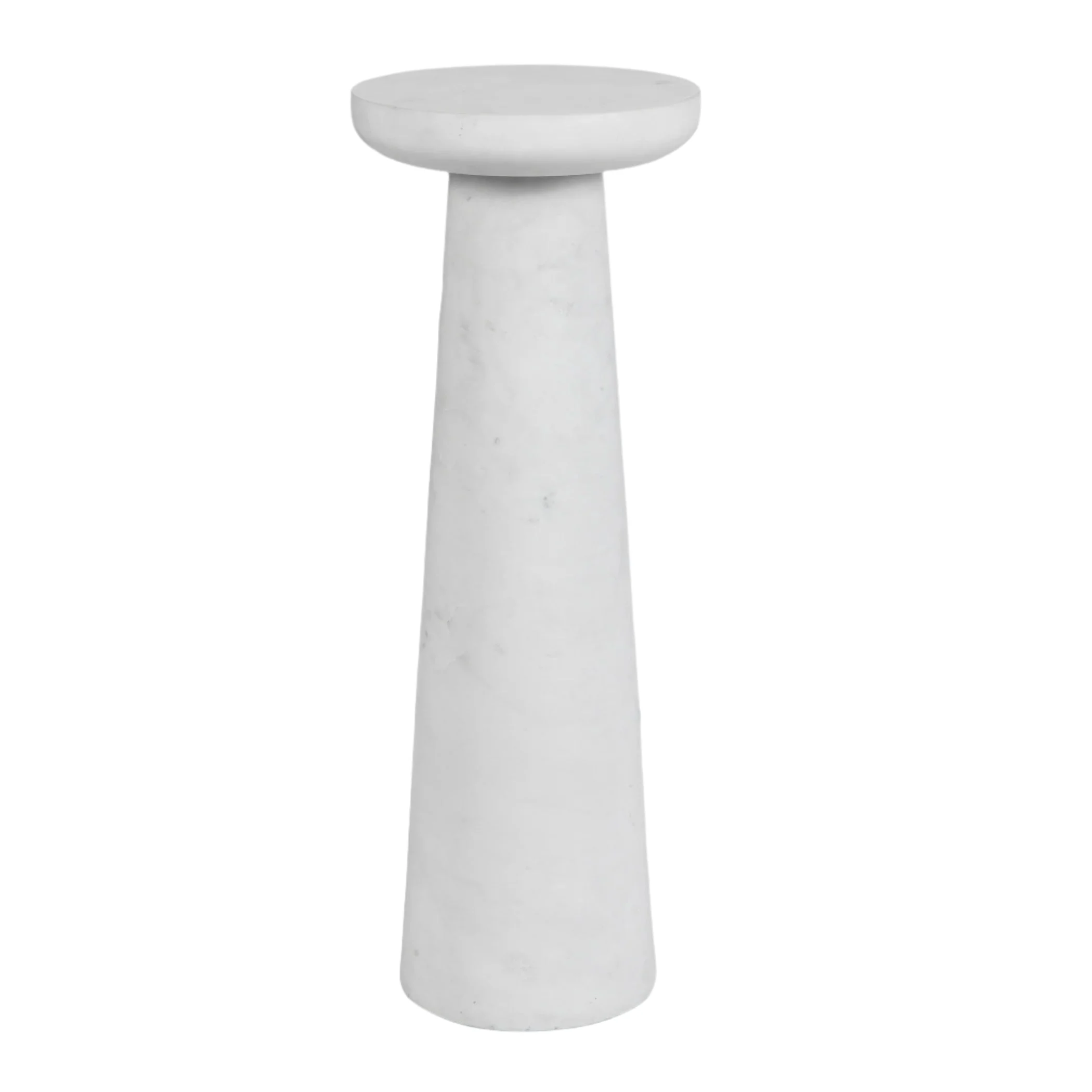 Lirra White Marble Drink Table