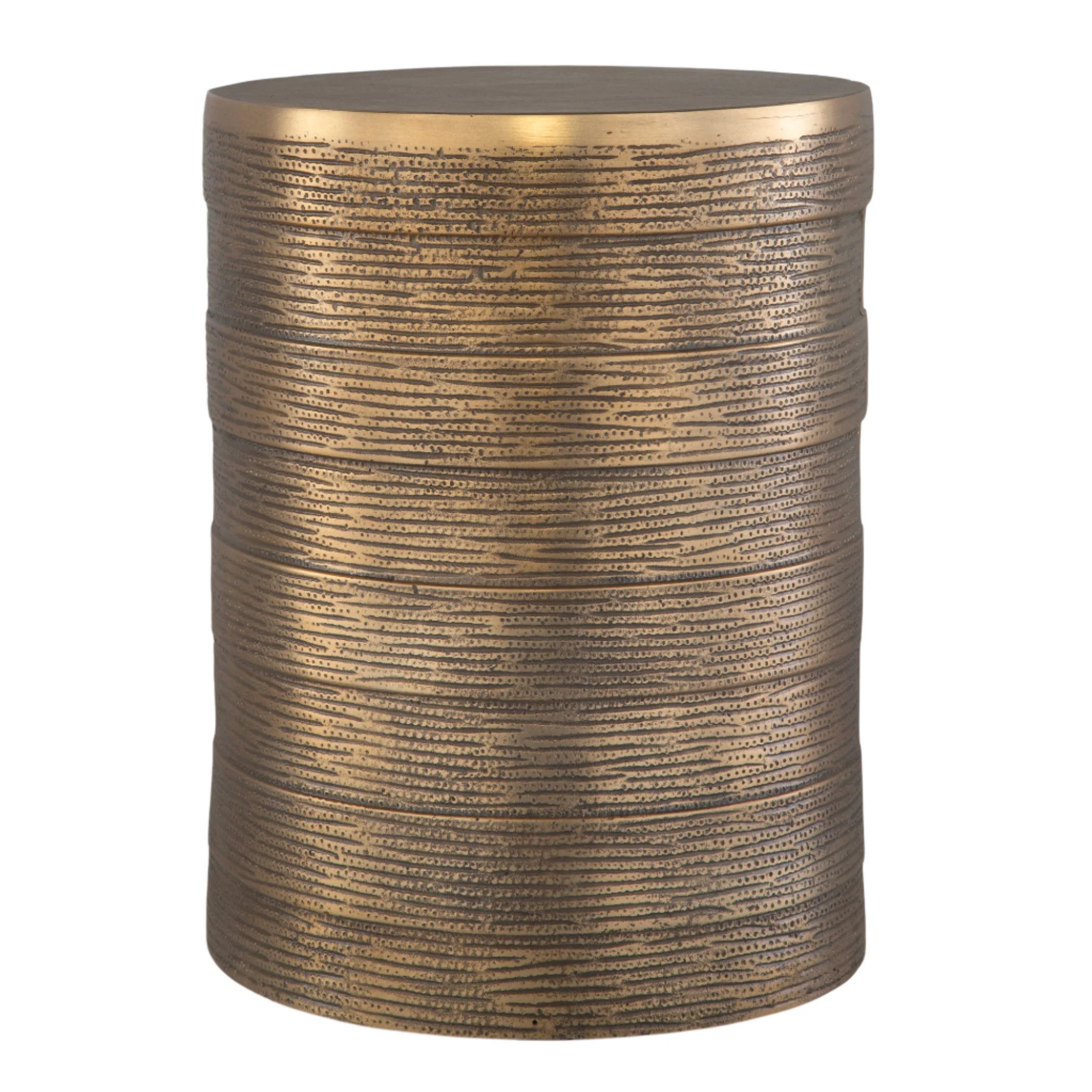 Odin Antique Brass Accent Table