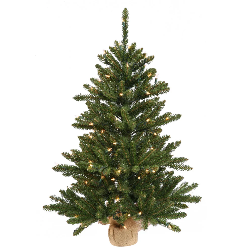 Vickerman B160444LED 42" Anoka Pine Artificial Christmas Tree Multi-Colored Dura-Lit Led Lights