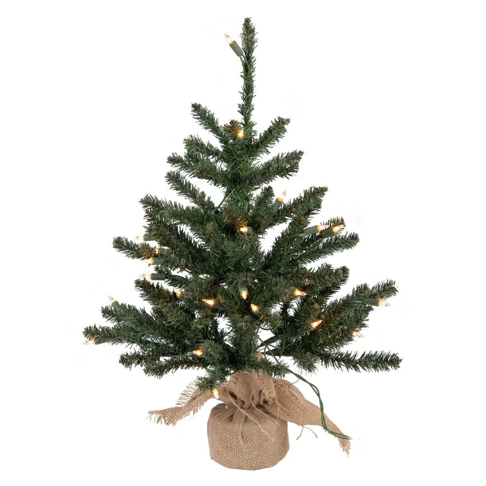 Vickerman B160425 24" Anoka Pine Artificial Christmas Tree Clear Dura-Lit Lights
