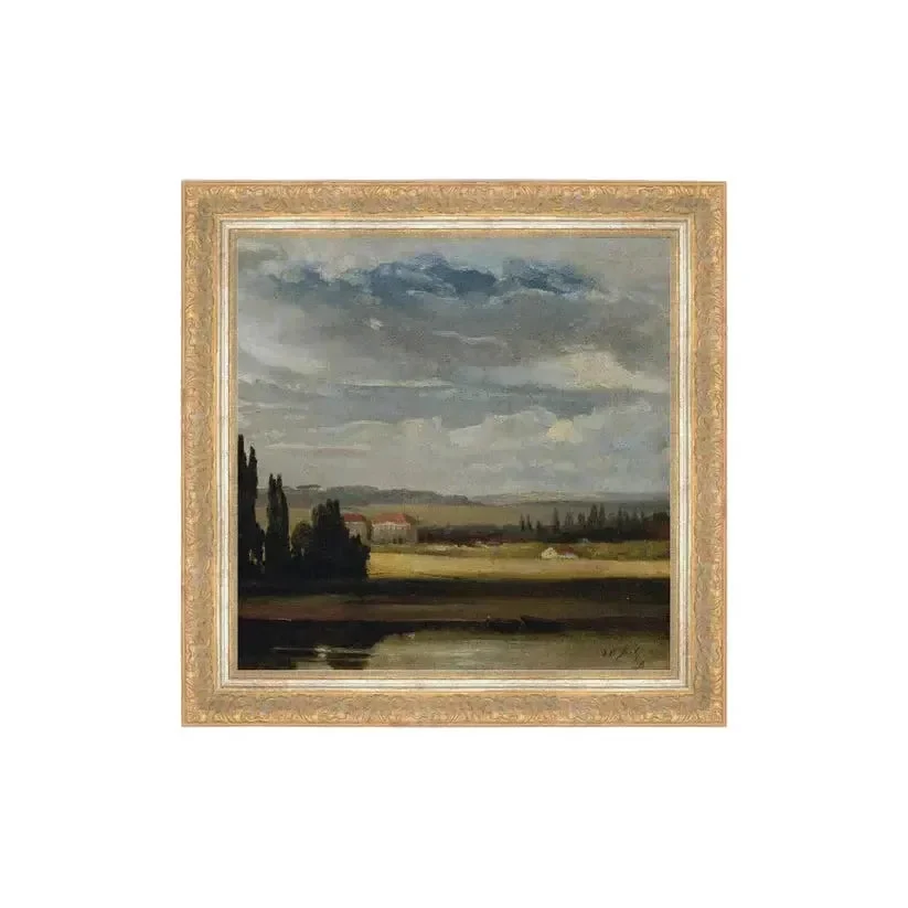 Country Mansion Framed Artwork