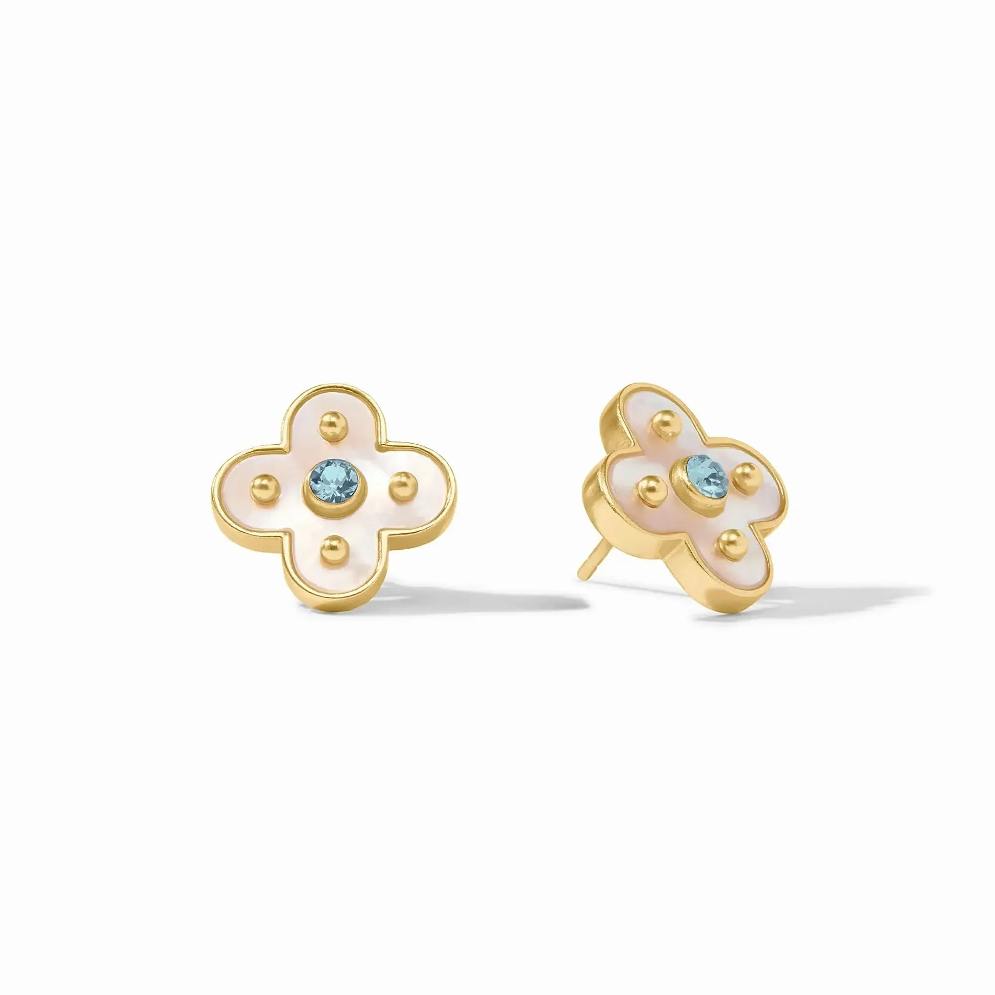 Colette Stud // Chalcedony Blue