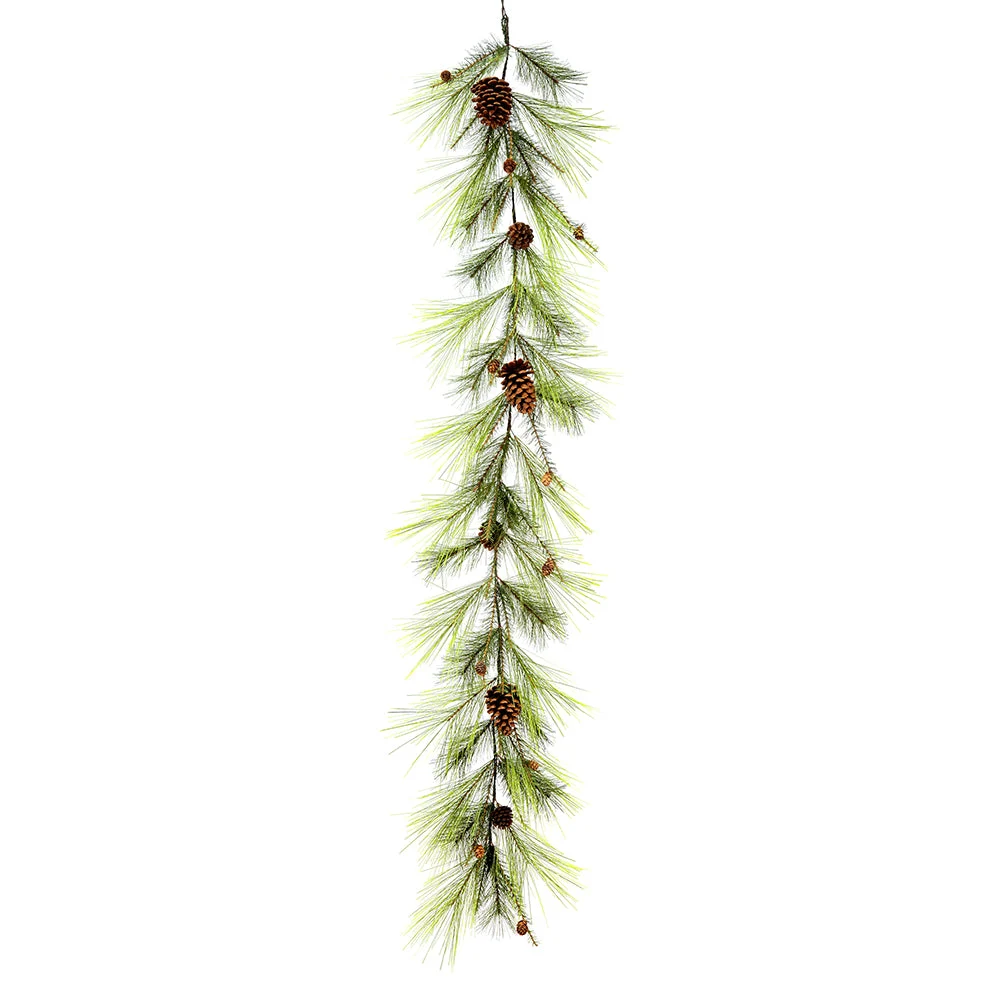 Vickerman D180515 6' X 15" Larkspur Pine Artificial Christmas Garland Unlit