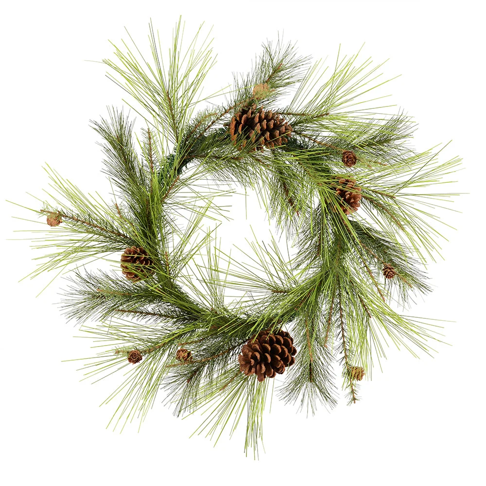 Vickerman D180524 24" Larkspur Pine Artificial Christmas Wreath Unlit