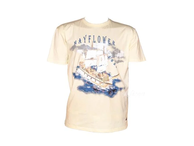 Old Modern Handicrafts FA004 Mayflower Graphic T-Shirt by Alison Nautical