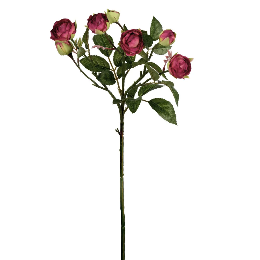 Vickerman FD190966 20.5'' Artificial Tea Rose Spray. Includes 3 Sprays Per Pack.