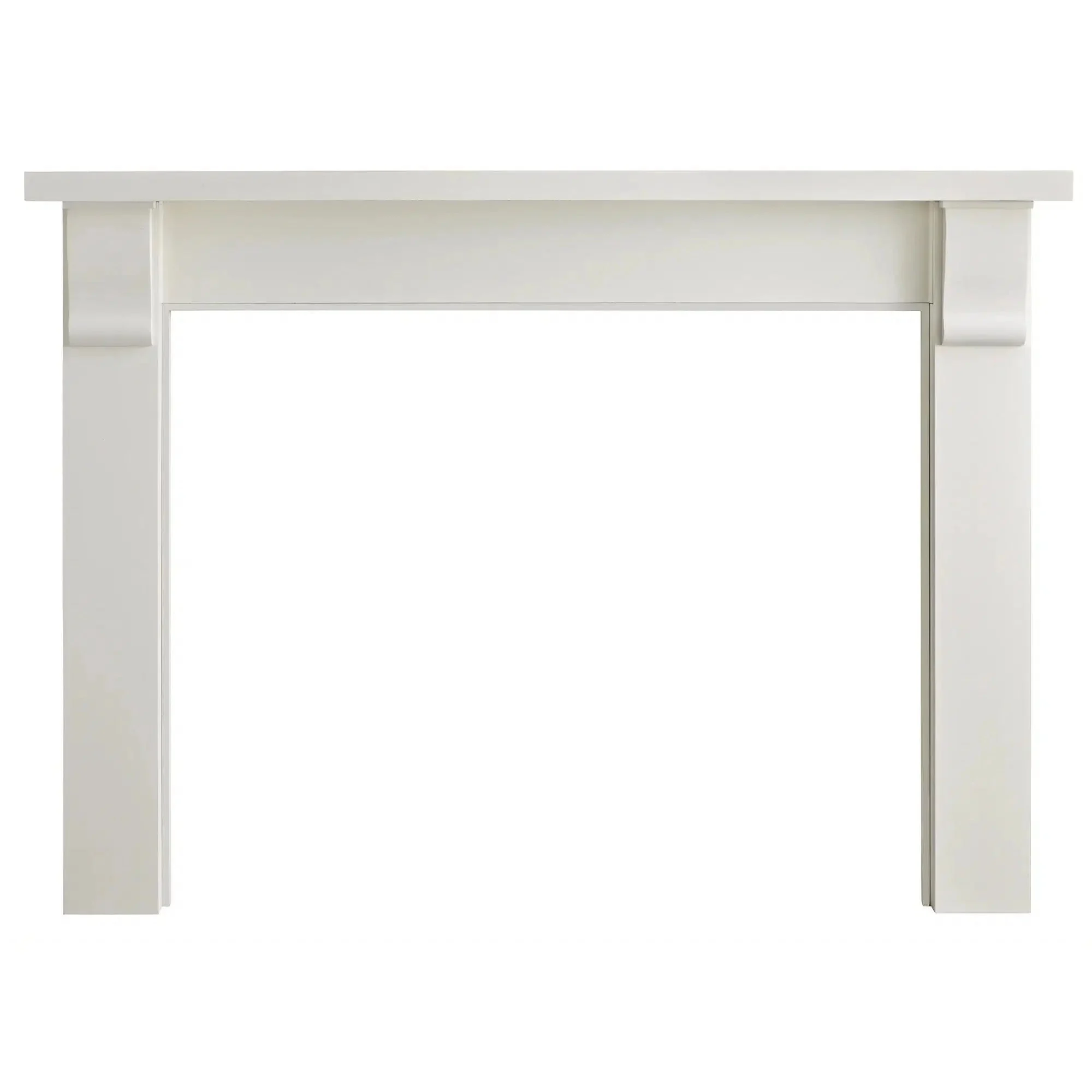 Fireside Furnishing Merritt White Primed MDF Flush B Mantel