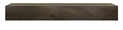 Fireside Furnishing Ozark 59" Ebony Primed MDF Wooden Mantel Shelf