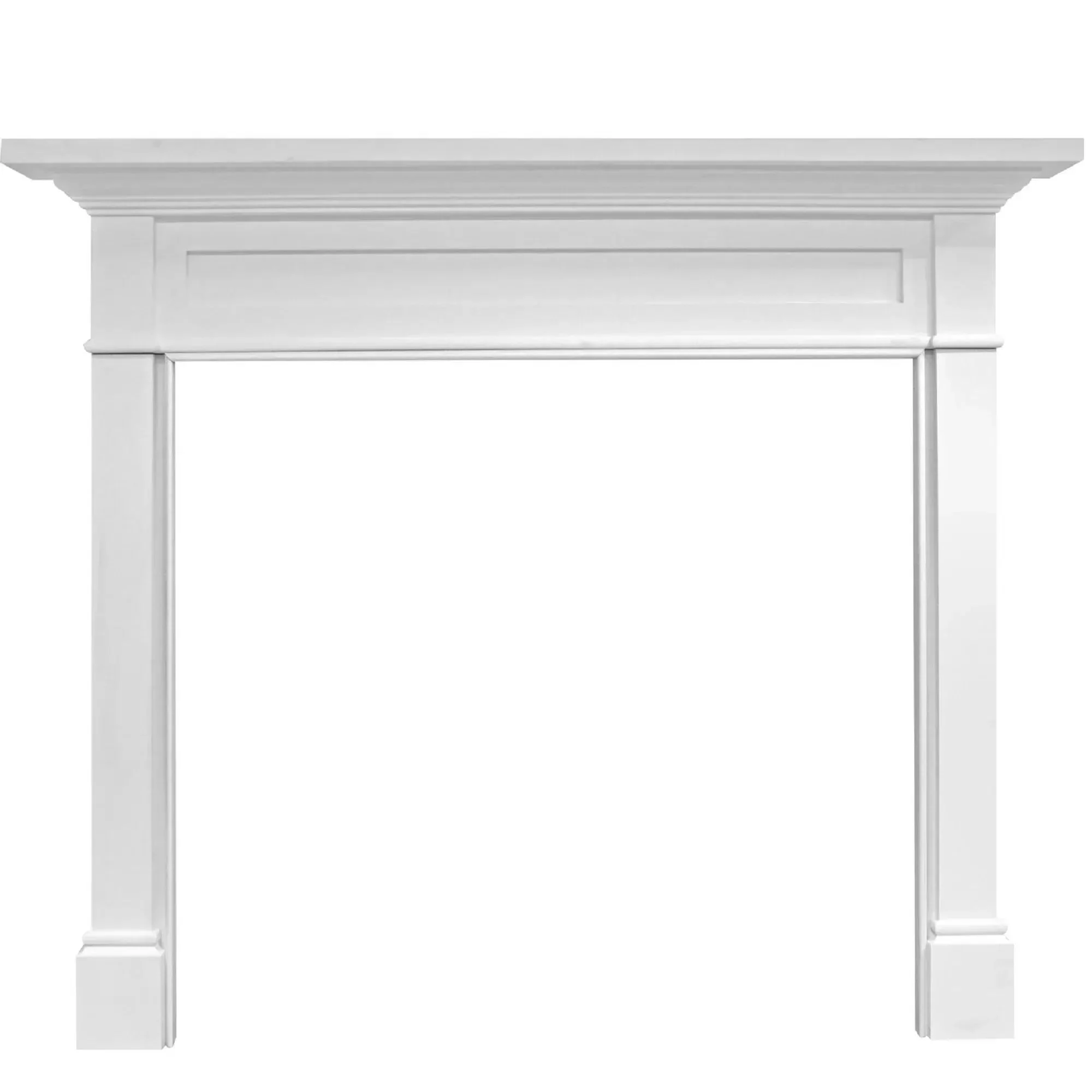 Fireside Furnishing Roxborough White Primed MDF Flush B Mantel