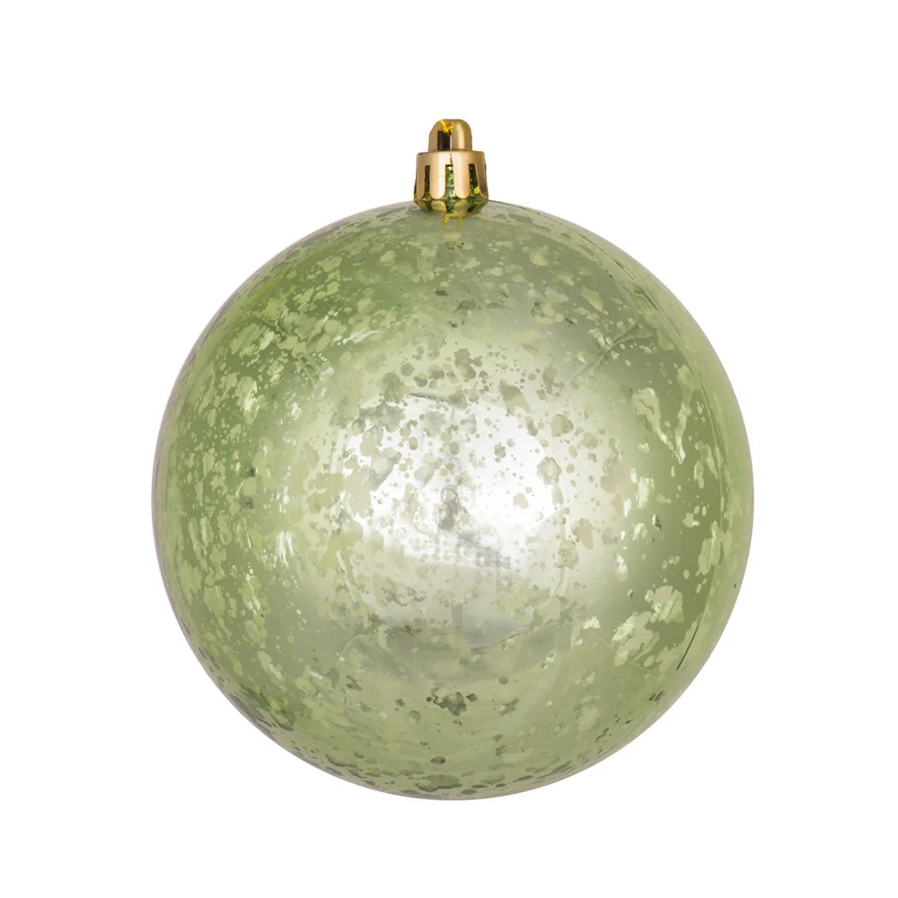 Vickerman M166454 4.75" Celadon Shiny Mercury Ball Ornament 4 Per Bag