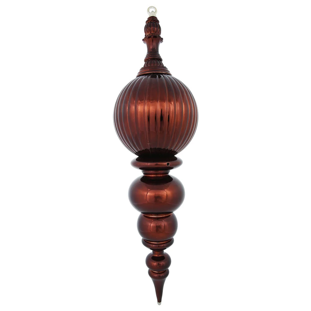Vickerman M162875 28" Chocolate Shiny Finial Ornament