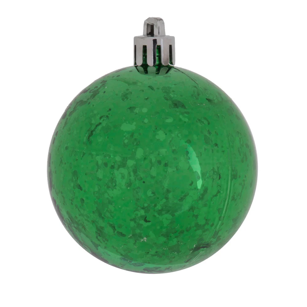 Vickerman M166404 4.75" Green Shiny Mercury Ball Ornament 4 Per Bag