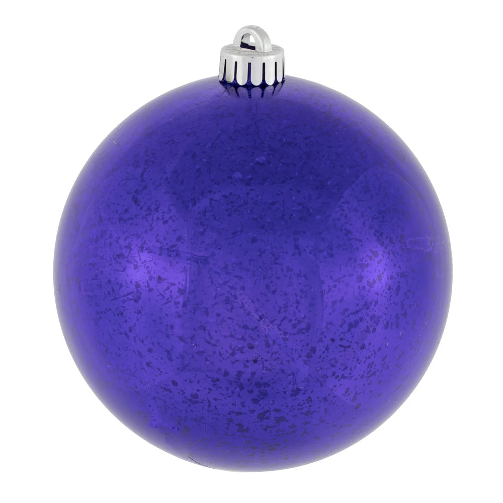Vickerman M166566 6" Purple Mercury Ball Ornament 4 Per Bag