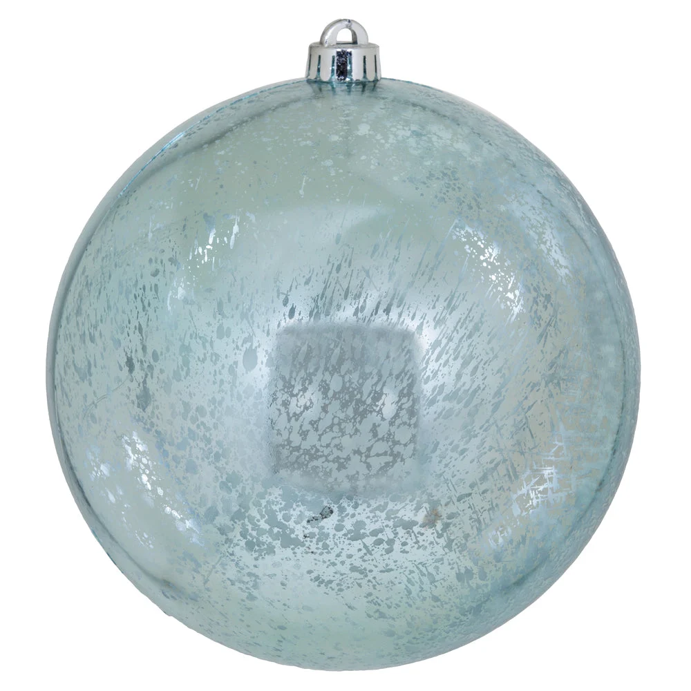 Vickerman M166632 8" Baby Blue Shiny Mercury Ball Ornament