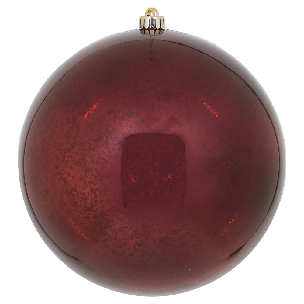 Vickerman M166765 10" Burgundy Shiny Mercury Ball Ornament