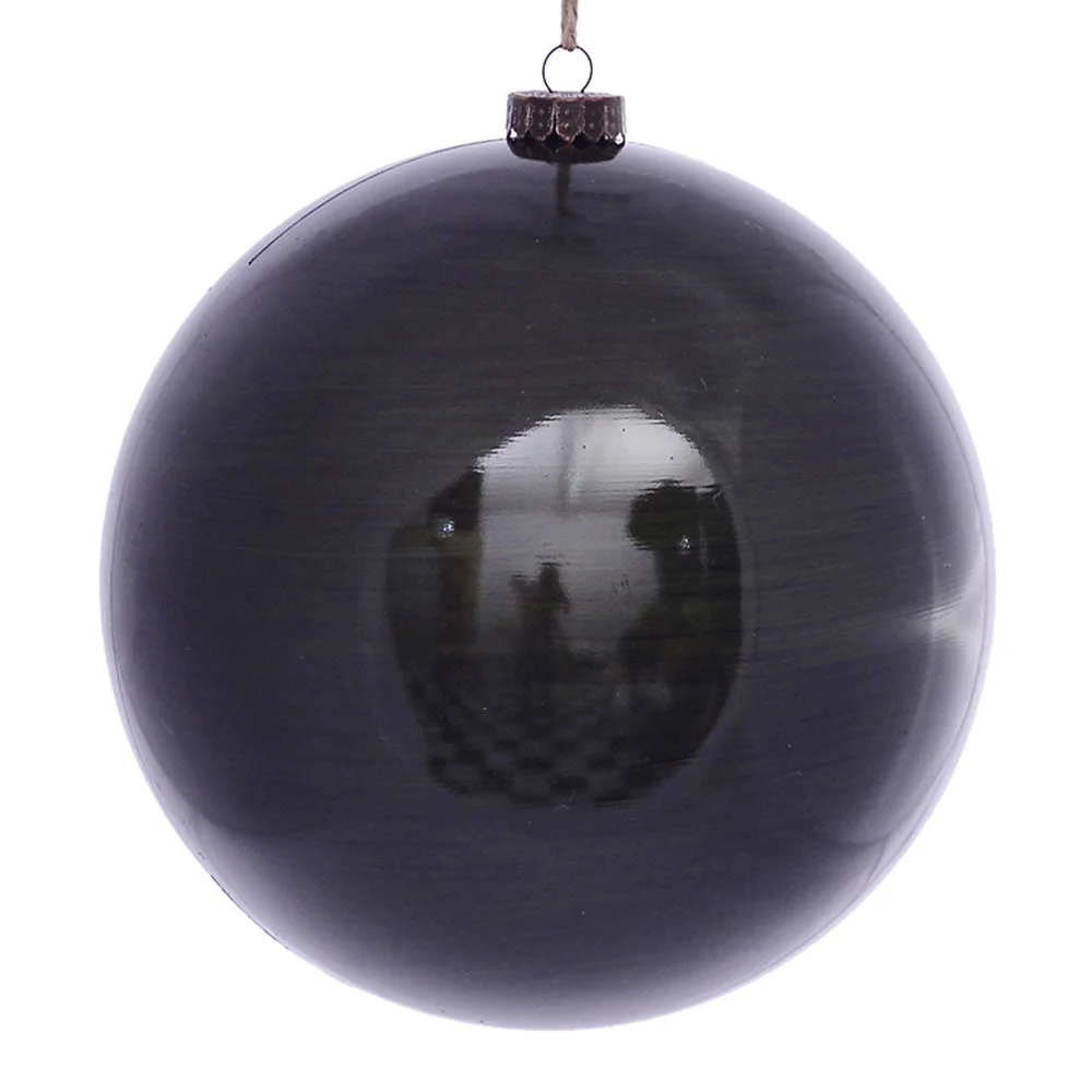 Vickerman Mc197364 8" Moss Green Wood Grain Ball Ornament 2/Bag