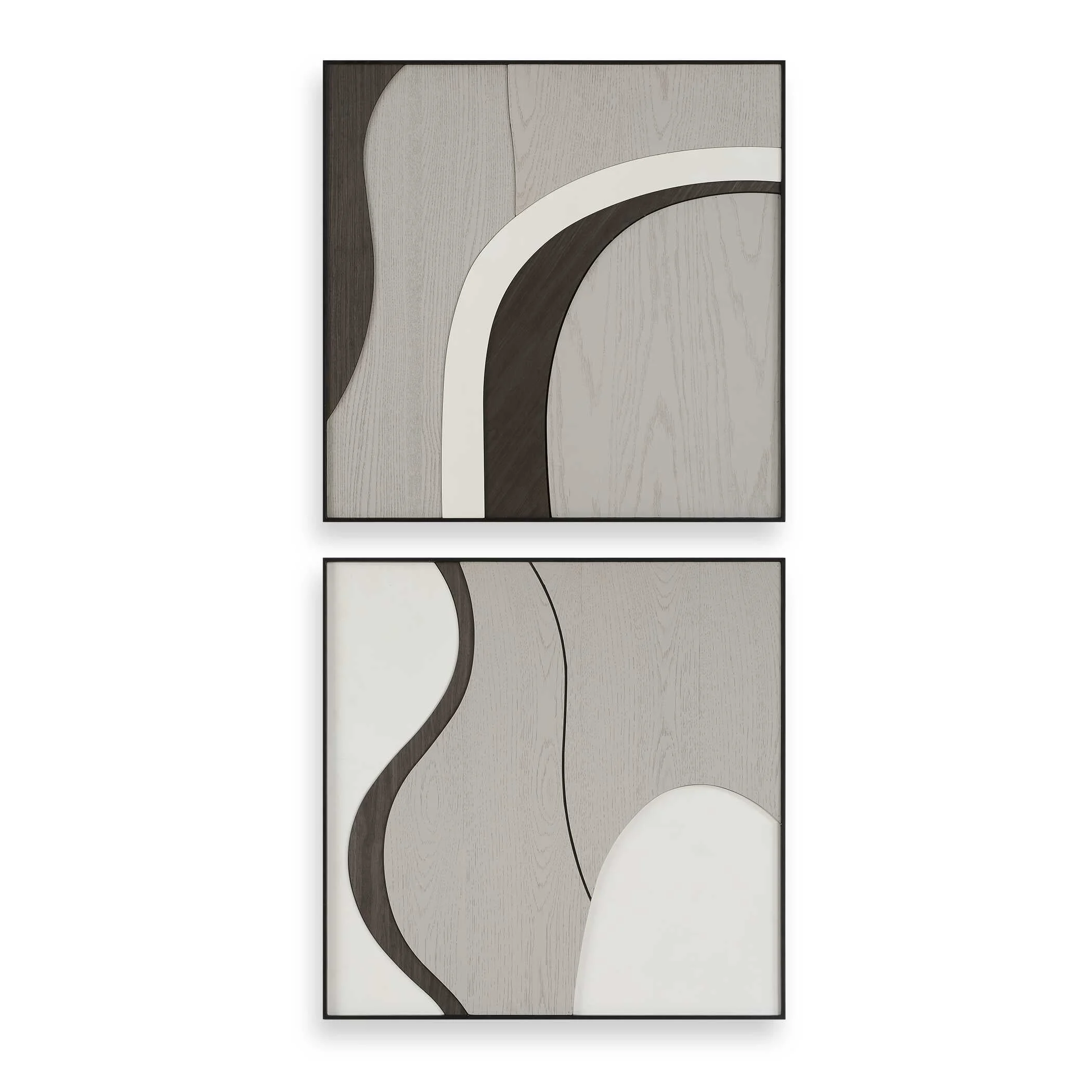 Joel Modern Wood Wall Art // Set of 2