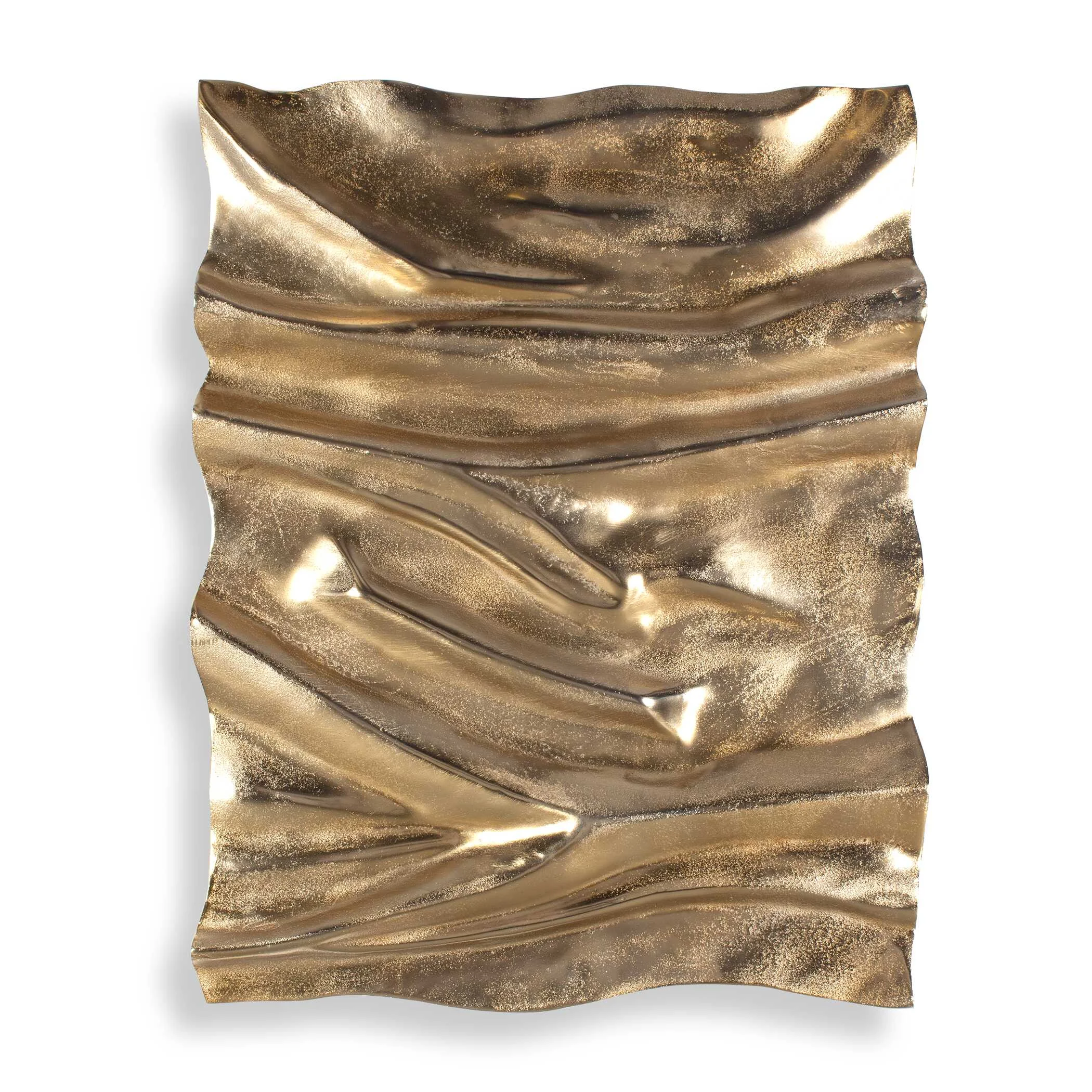 Undulate Outdoor Gold Wall Panel