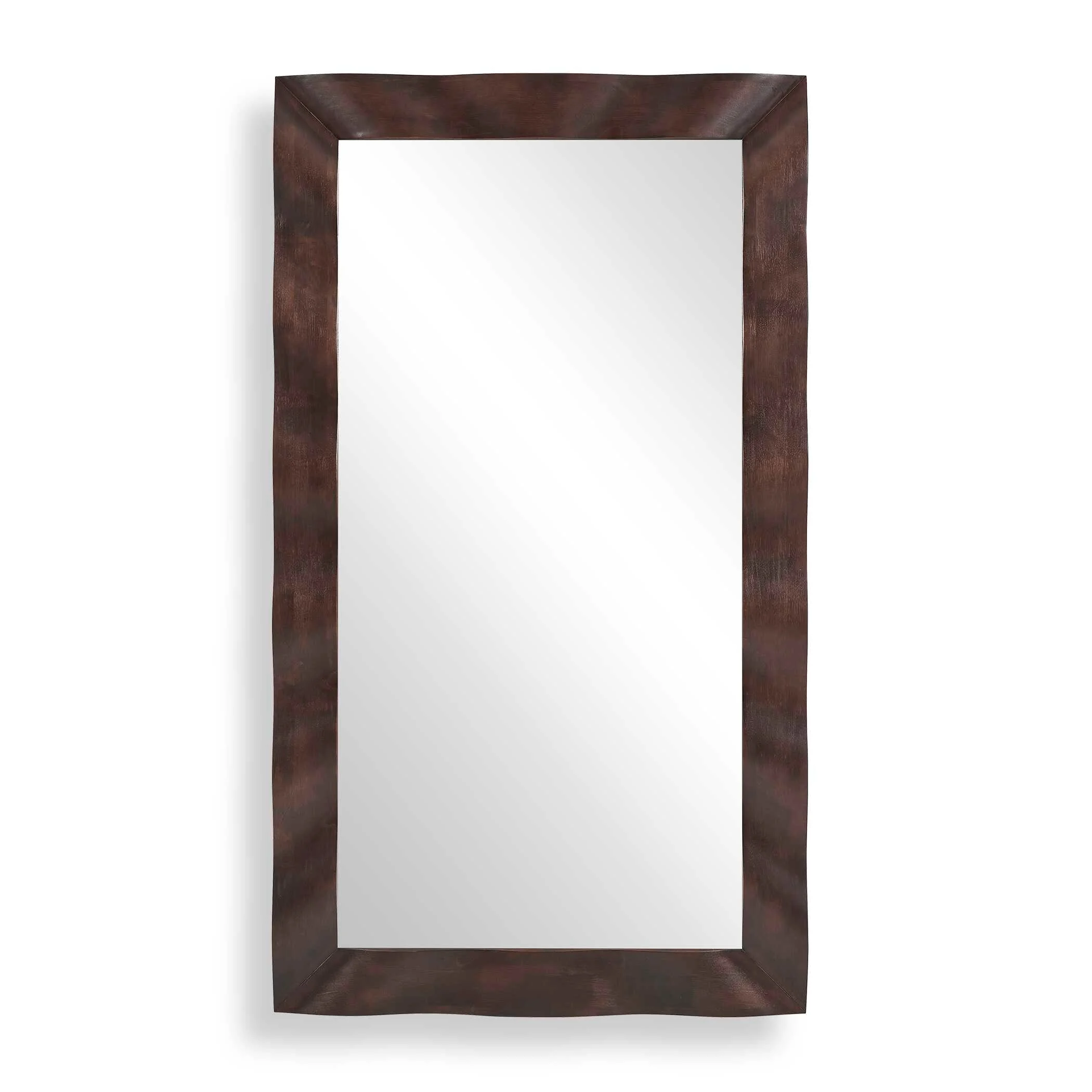 Wrinkle Wavy Wood Mirror