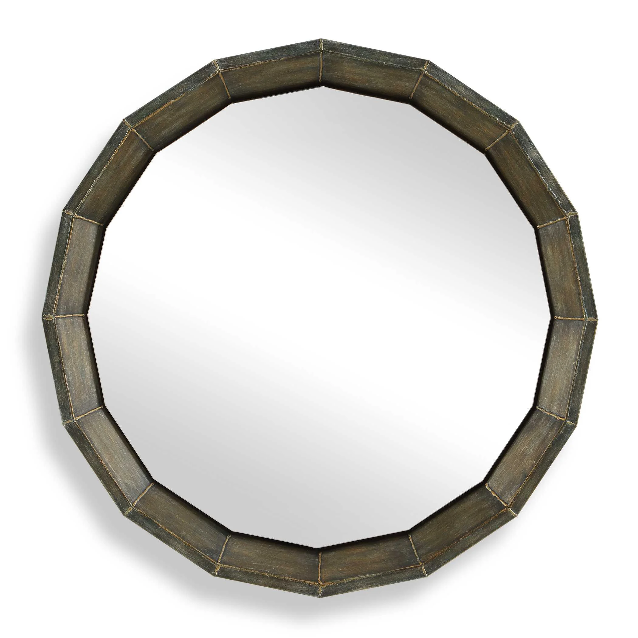 Neve Bronze Round Mirror