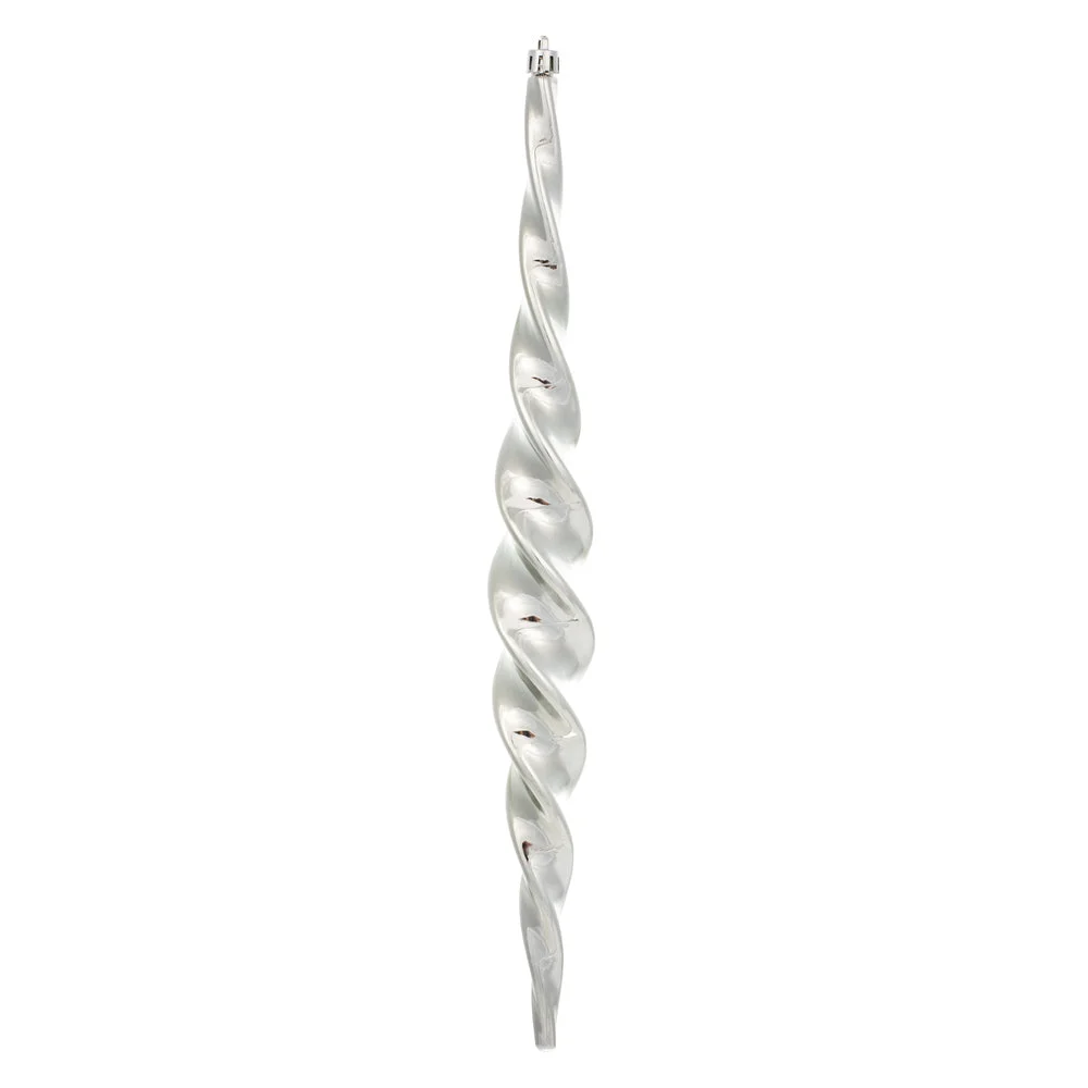 Vickerman N175125D 14.6" Limestone Shiny Spiral Icicle 2/Bx