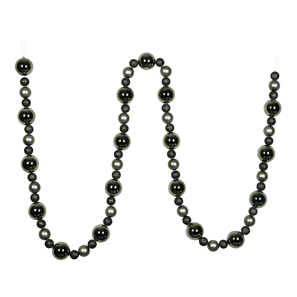 Vickerman N181723 9' Wrought Iron Assorted Christmas Ball Ornament Garland