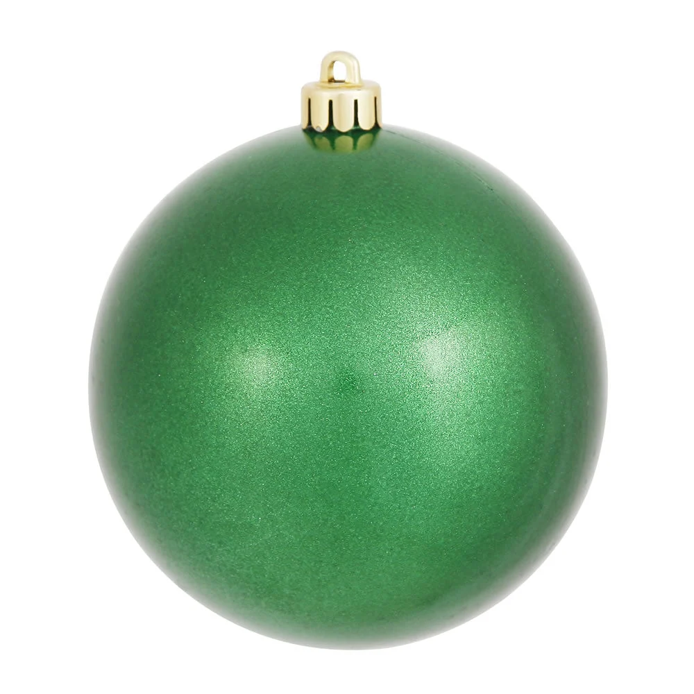 Vickerman N593004DCV 12" Green Candy Ball Ornament