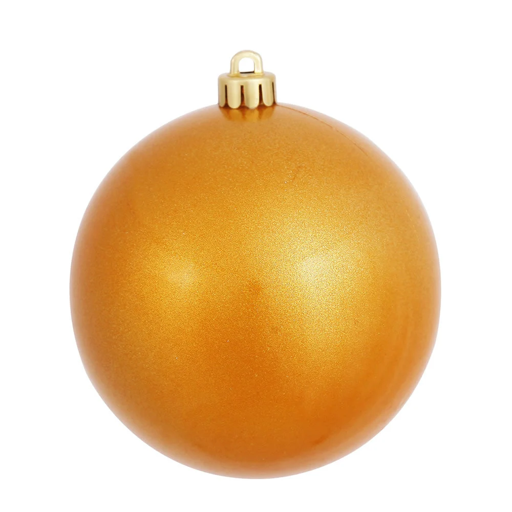 Vickerman N593030DCV 12" Antique Gold Candy Ball Ornament