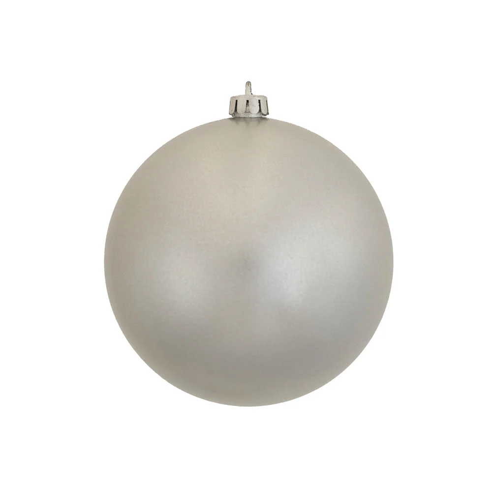 Vickerman N593007DCV 12" Silver Candy Ball Ornament
