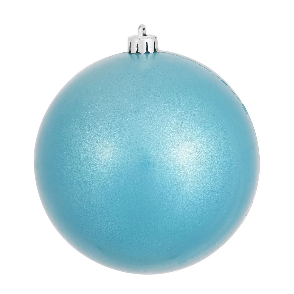 Vickerman N593012DCV 12" Turquoise Candy Ball Ornament