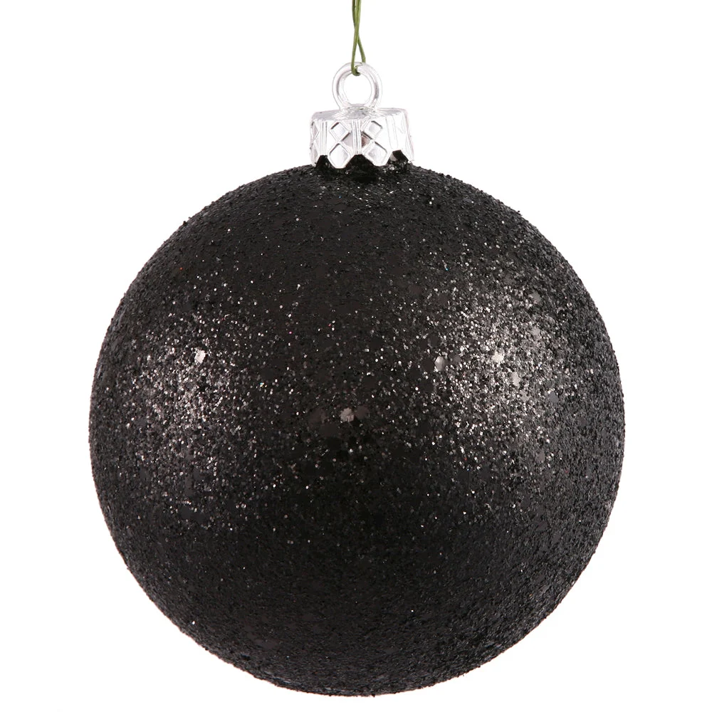 Vickerman N593017DQ 12" Black Sequin Ball Ornament