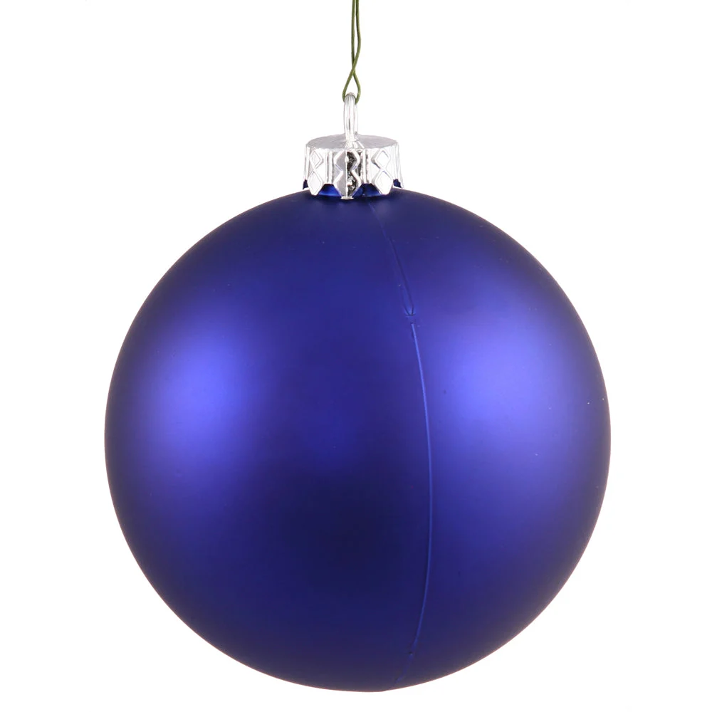 Vickerman N593022DMV 12" Cobalt Matte Ball Ornament