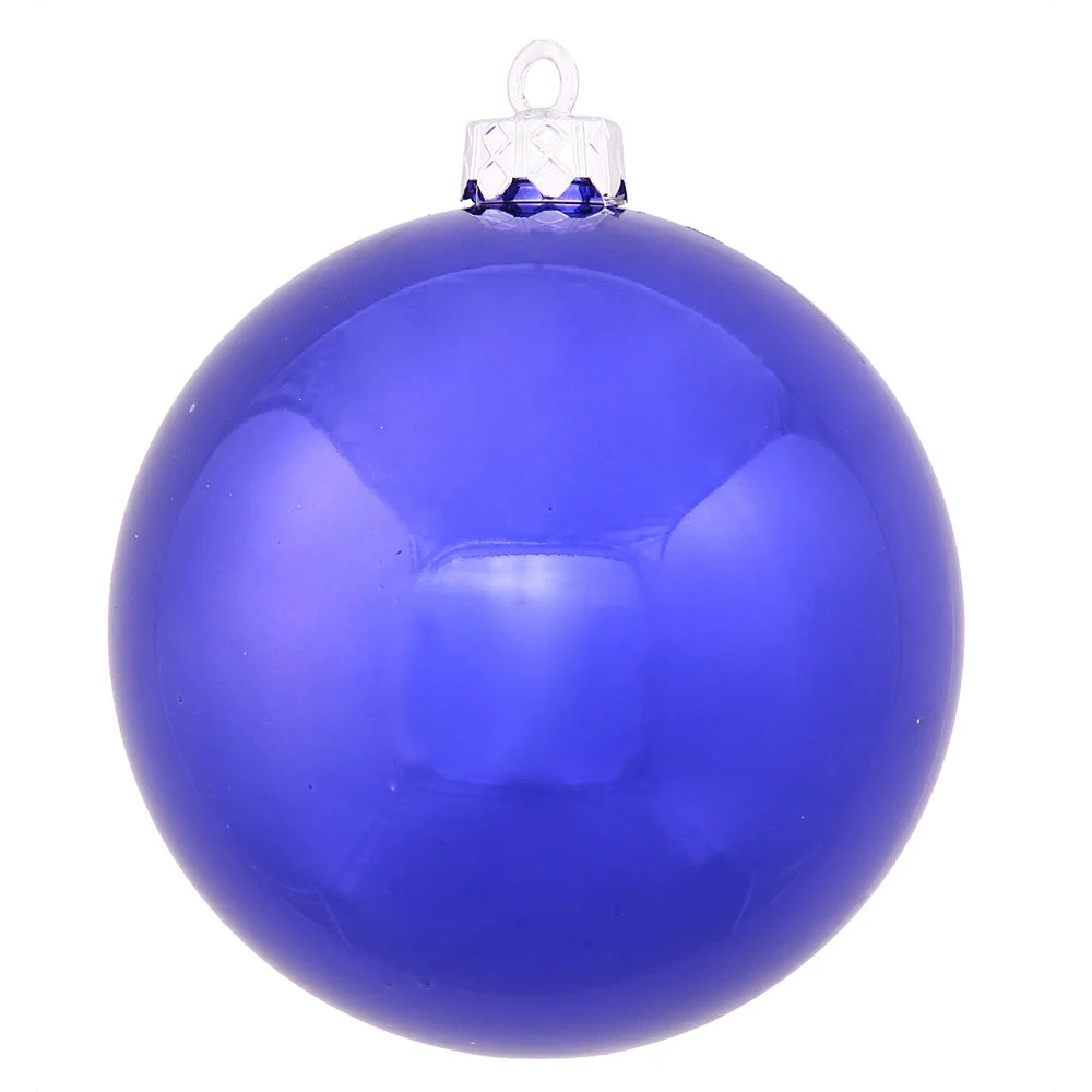 Vickerman N593022DSV 12" Cobalt Shiny Ball Ornament