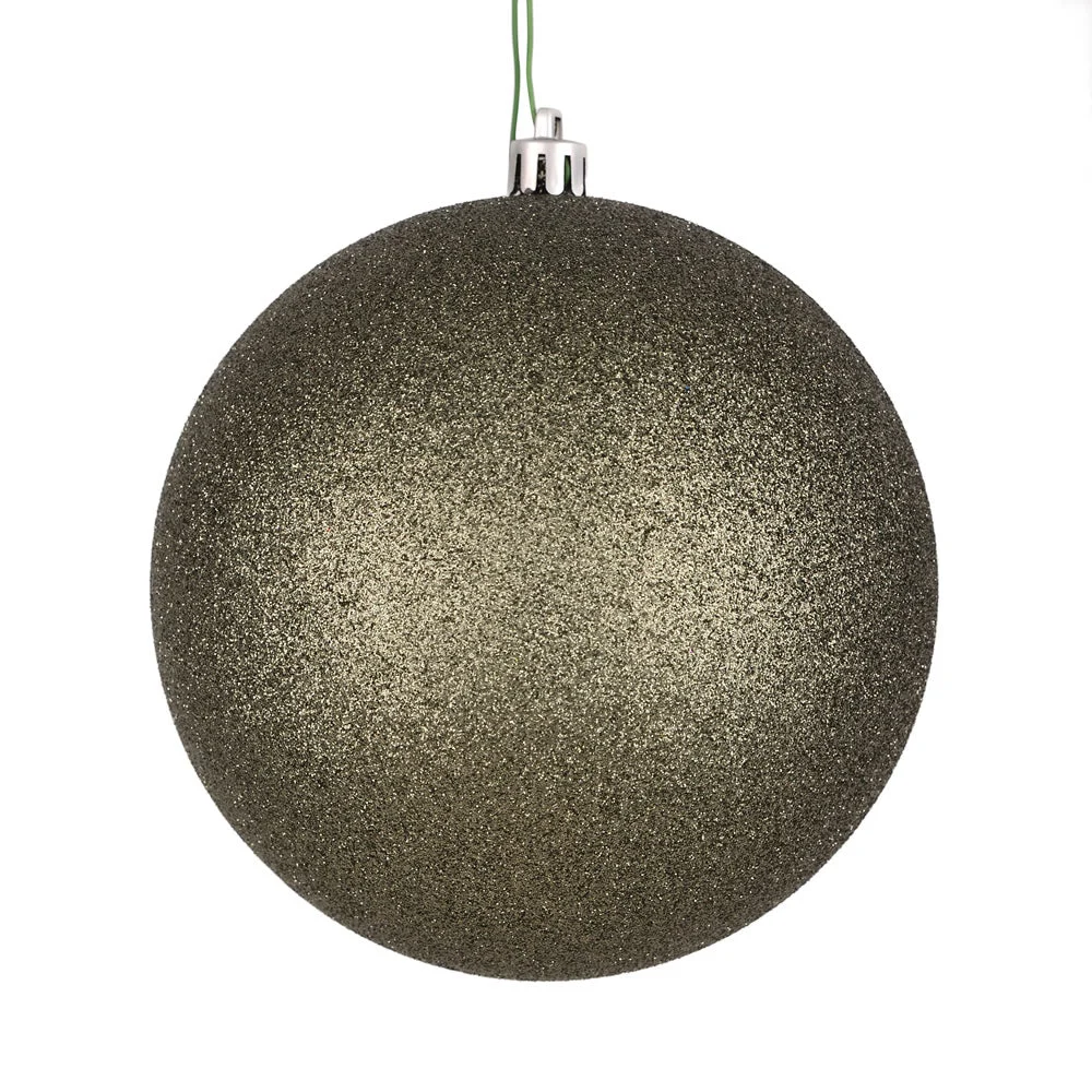 Vickerman N593023DG 12" Wrought Iron Glitter Ball Ornament