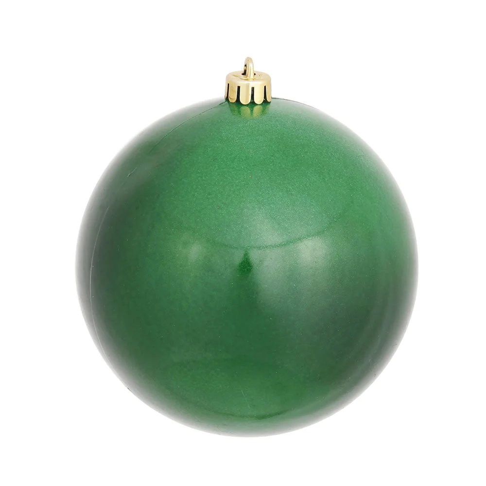 Vickerman N593024DCV 12" Shatterproof Emerald Candy Ball Ornament