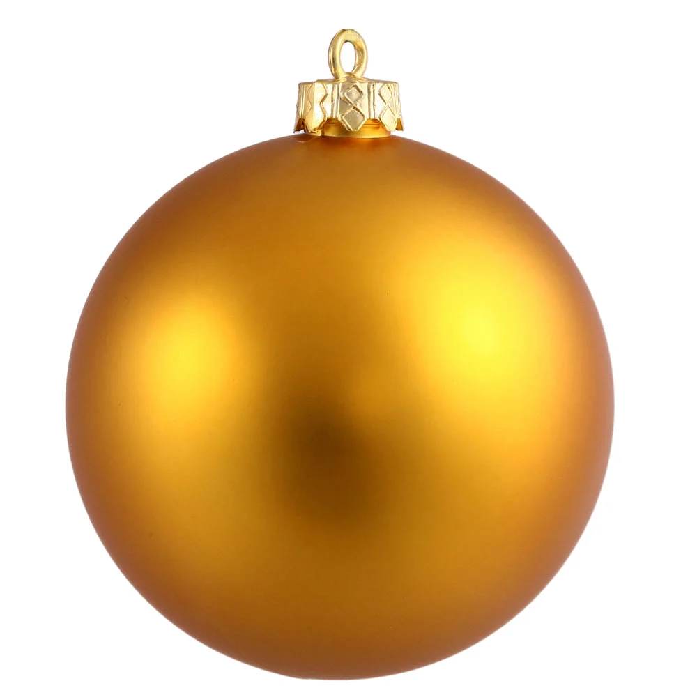 Vickerman N593030DMV 12" Antique Gold Matte Ball Ornament