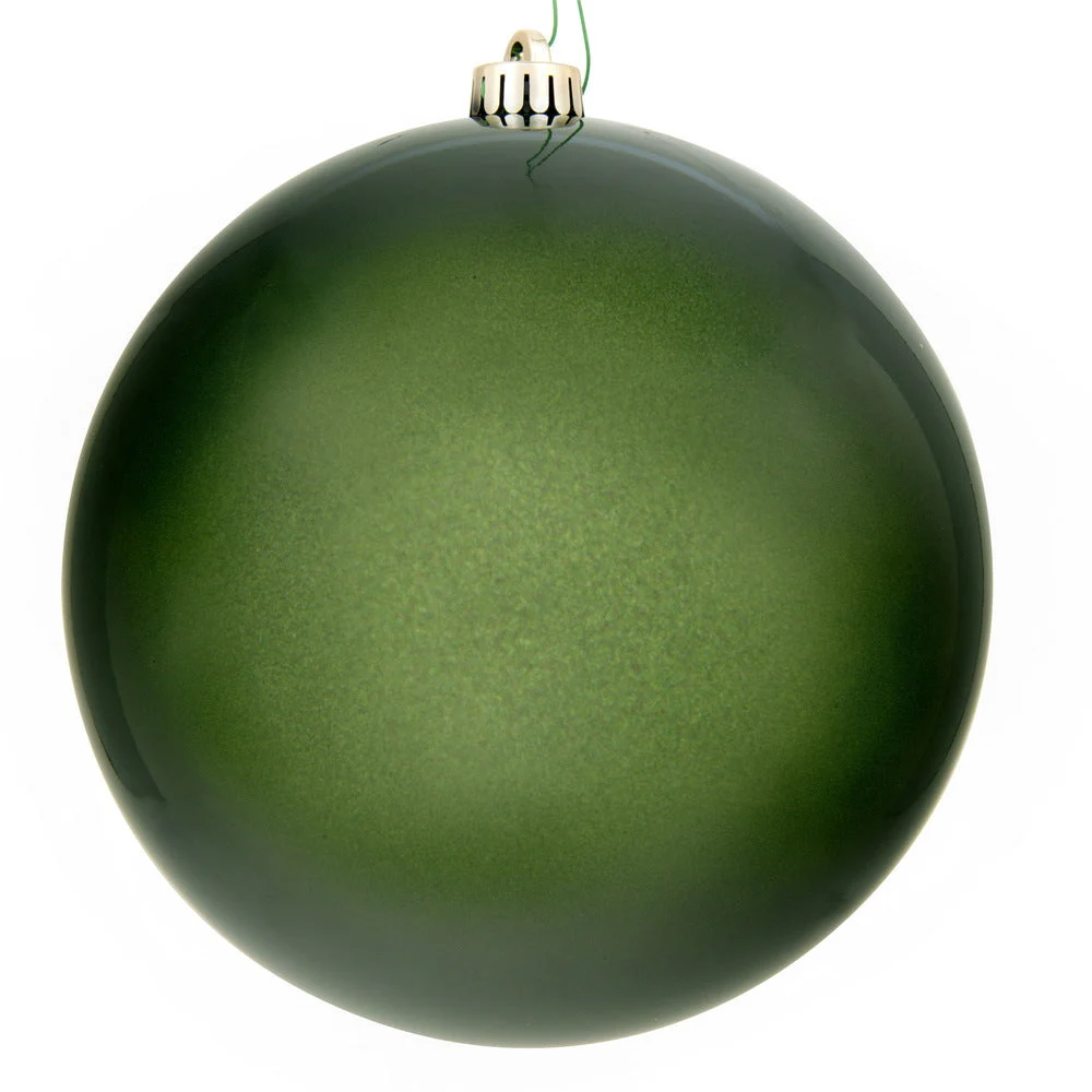Vickerman N593034DCV 12" Juniper Green Candy Ball Ornament